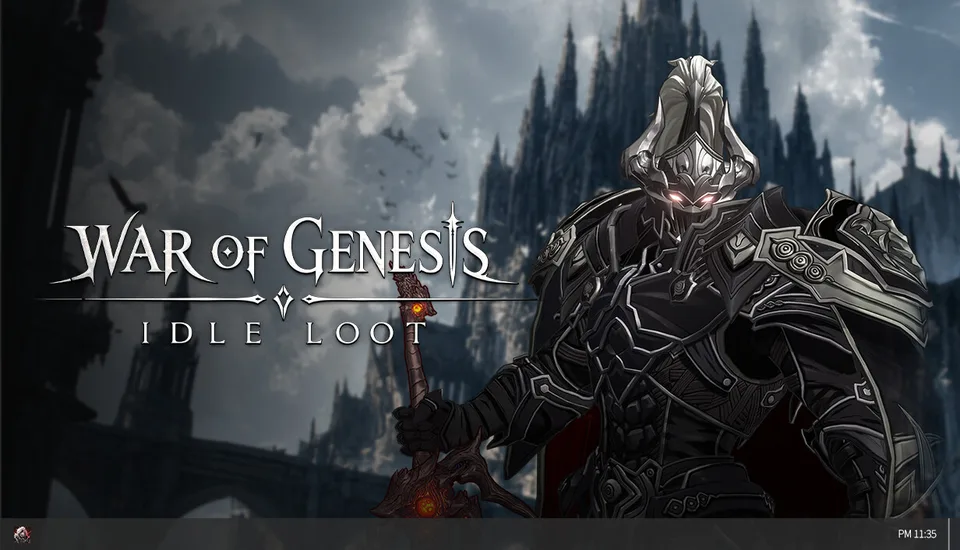 War of Genesis: Idle Loot Steam capsule art with the game logo